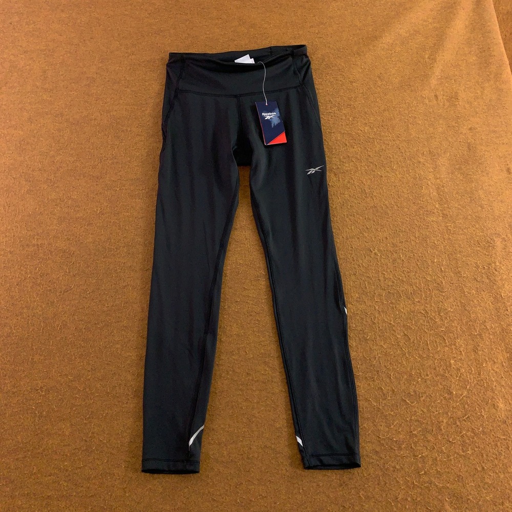 Reebok Women Small Black Lux Speed HR Running Tights Leggings NWT